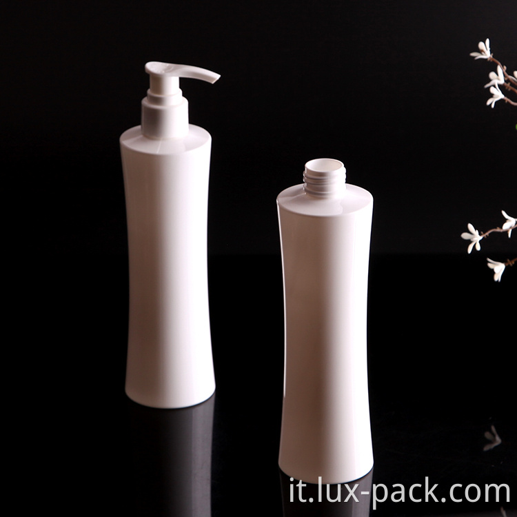 Bottiglia in vita sottile di plastica con tappo a pompa o spruzzatore